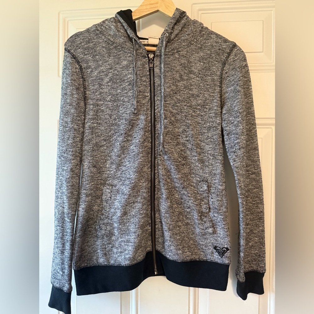 🔥3/$18 ROXY lightweight terry zip up hoodie jacket
